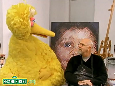 Sesame Street: Chuck Close and Self Portrait